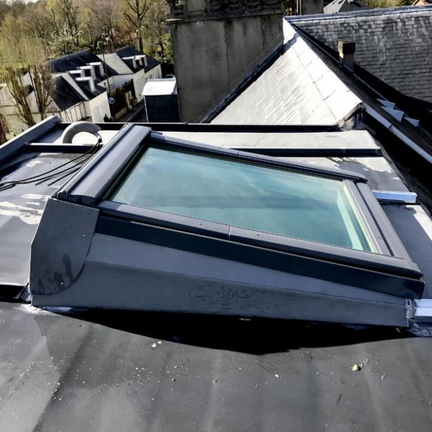 Création Velux toit en zinc